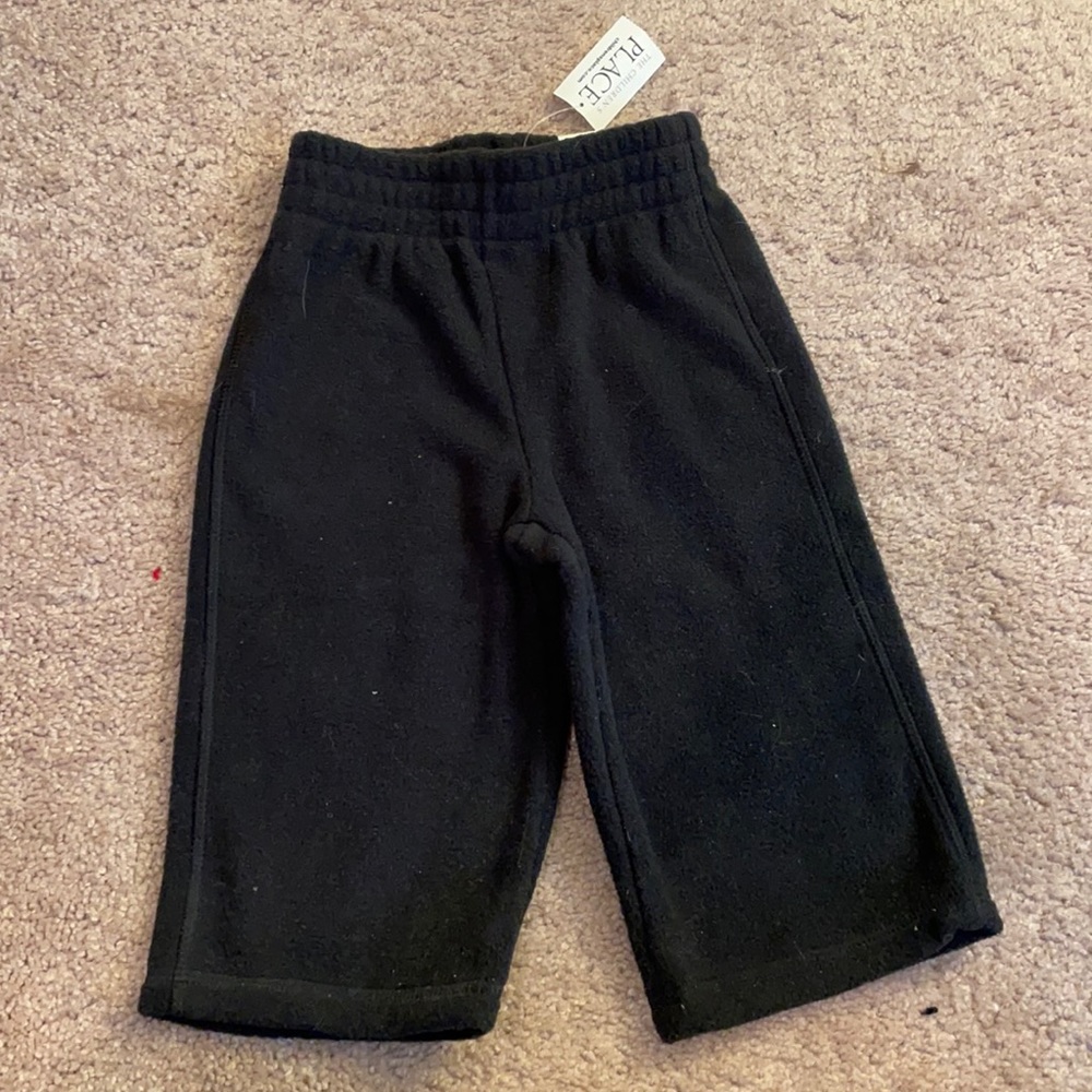 Black fleece pants